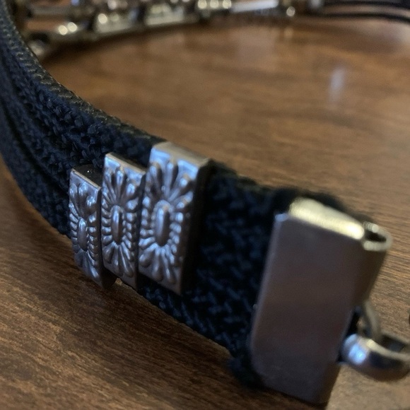 70s 80s Beaded Belt Multi Strand Gold Brass Silver Tone Beads Rock Disco Glam - Picture 4 of 16